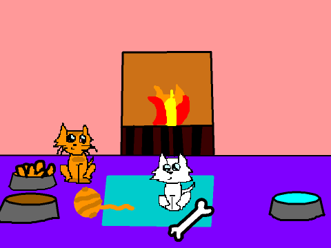 A home for Cheese Puff and Snowflake