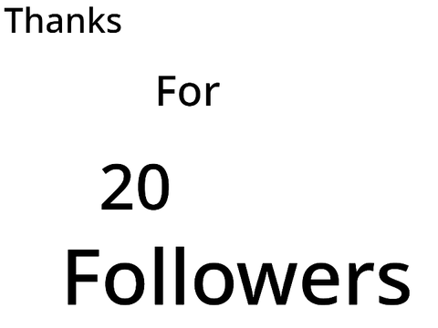omg i got 20 followers now c: