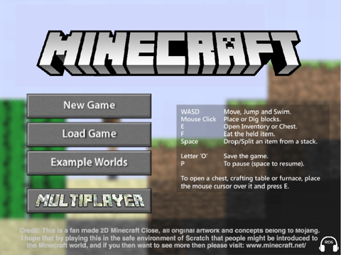 2D Minecraft v12.4 (Multiplayer Edition)