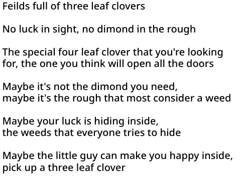 Three Leaf Clover