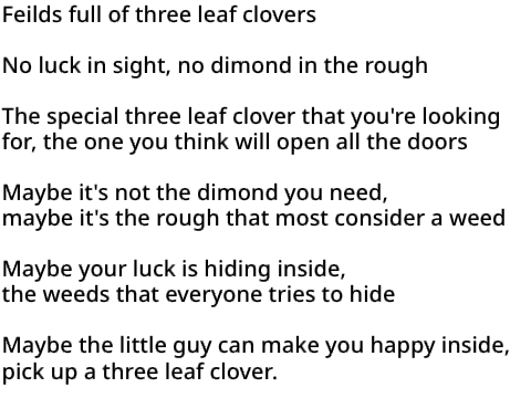 Three Leaf Clover