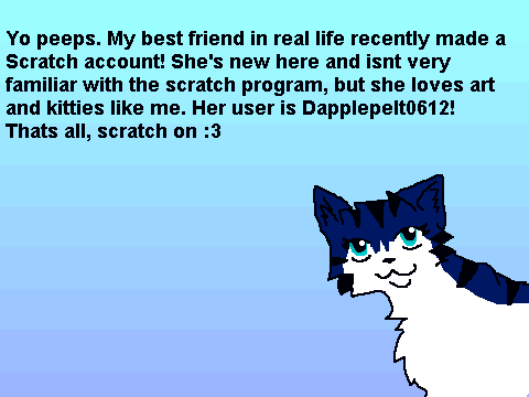 NOTICE: My friend is on Scratch!