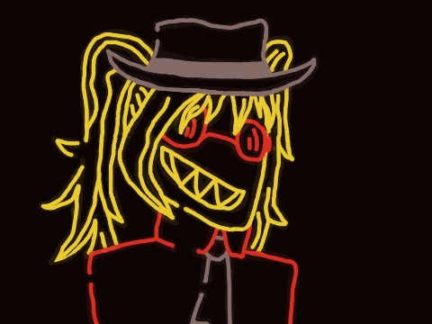 Neon character aesthetic #4