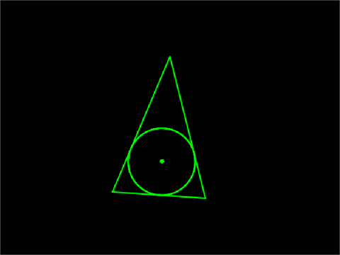 Triangle incircle-三角形の内接円