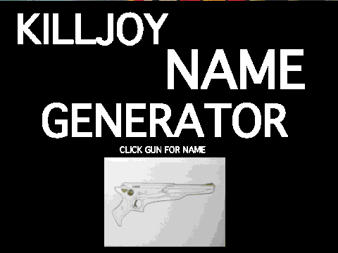 Killjoy Name Generator