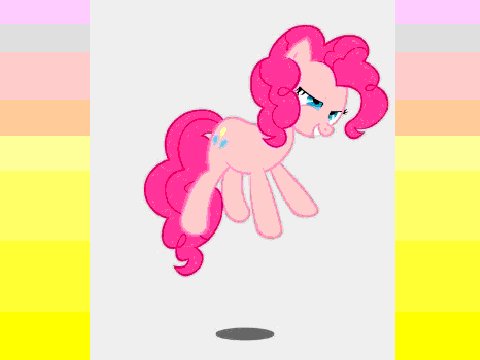 Pinkie Pie has a jumpy sugar rush