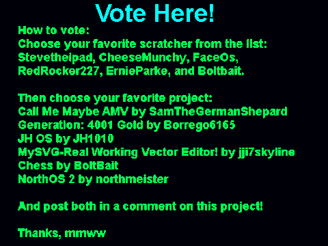 The annual scratch programmer awards~VOTE HERE!