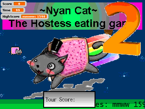 ~Nyan Cat 2~ The Hostess eating game