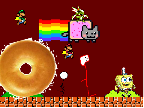 add yourself running from a giant BAGEL Deluxe!!!!!!!!!!!!!!!!!! 
