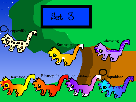 More Warrior cat adopts! :D Crazy Colors! :D