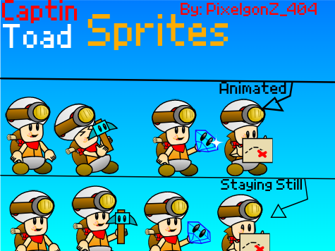 Captain toad Sprites