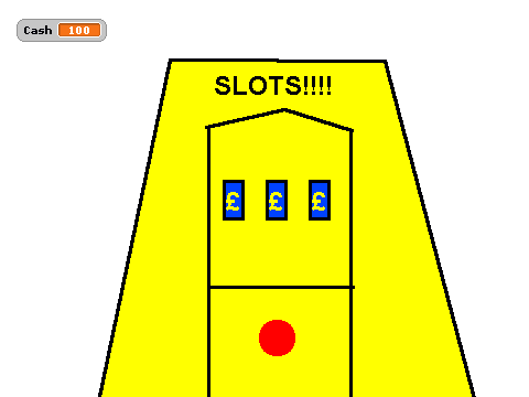 Yellow Slot Machine