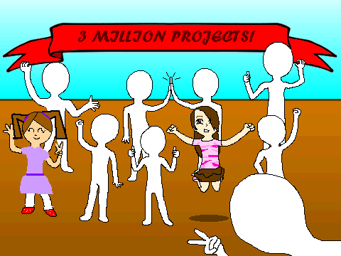 Add yourself celebrating 3 million projects! lbug