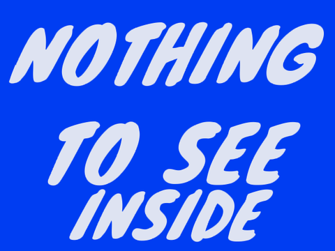 Nothing to see inside...