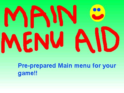 Main menu