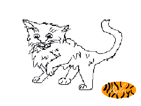 Warrior cat colouring contest