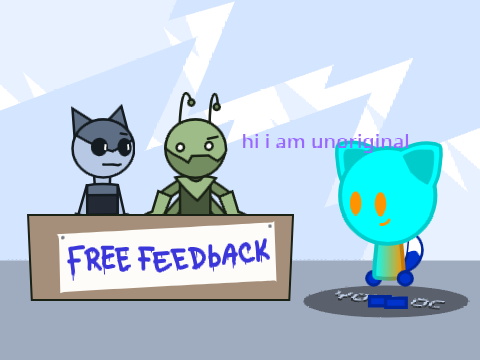 oh hey its ya boi light blue cat