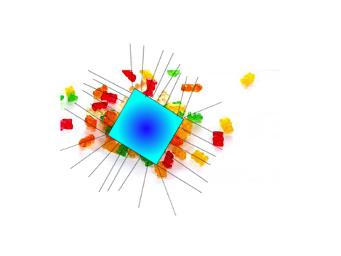 Spinner gummy bears