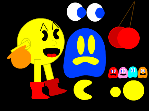 PACtheMAN's intro (sprites)
