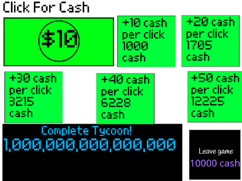 [ONE CLICK=10] Money Tycoon