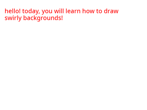 how to draw swirls. original idea by, me!