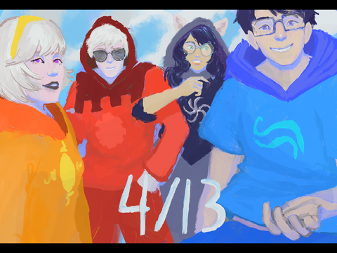 happy birthday homestuck + 100 heads challenge