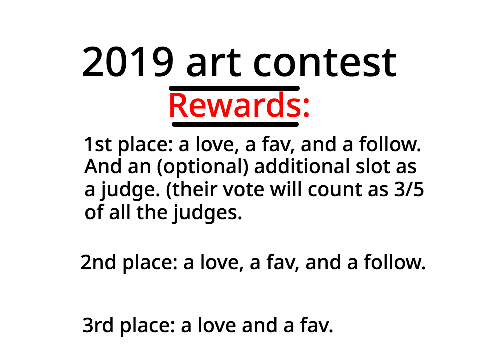 2019 Art Competition Rewards