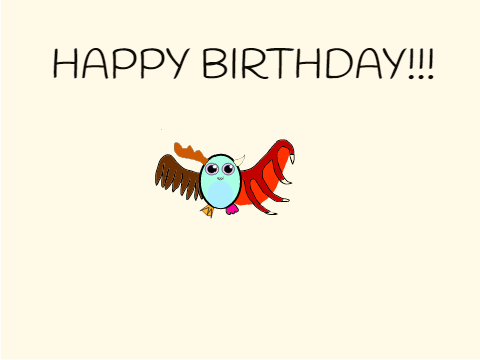 happy birthday! - animated e-card