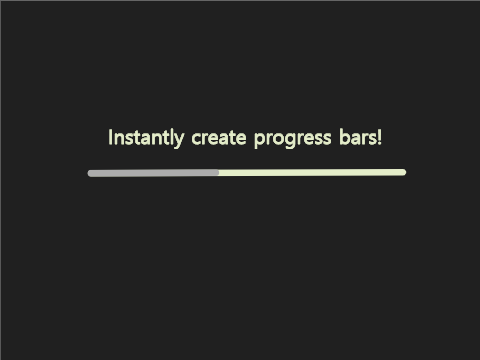 Progress Bars Engine (BETA)
