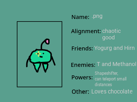 Serious character