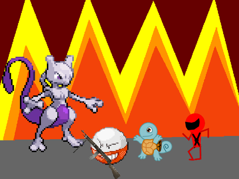 Add Yourself Fighting Mewtwo!