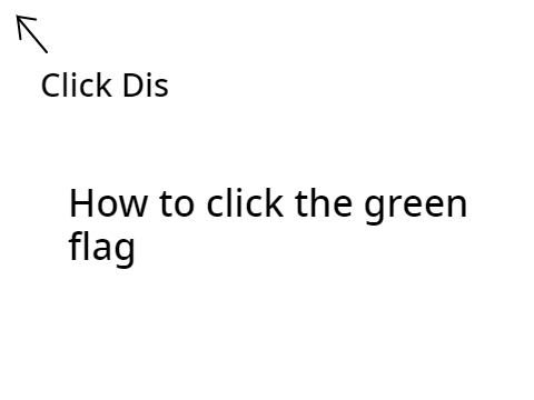 How to click the green flag