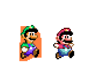 Mario and Luigi running test