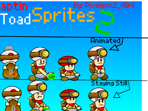 Captain Toad Sprites 2!