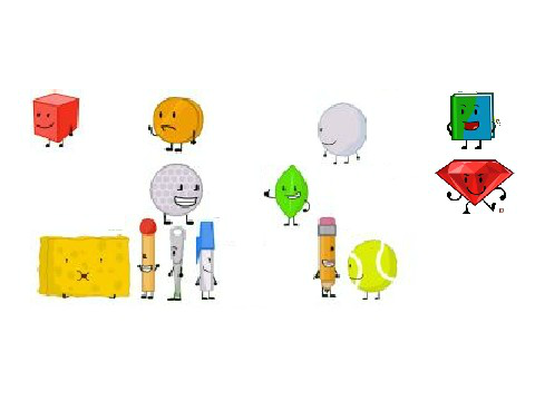 BFDI Hunger Games Cornucopia Bloodbath/Fallen scene