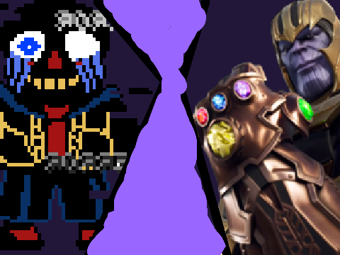Thanos Vs Error Sans