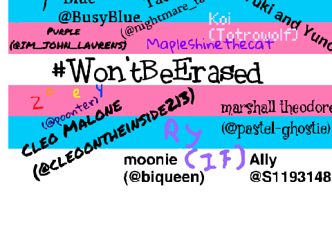 #Won'tBeErased !!! remix remix remix remix