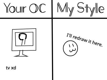 Draw your OC and I'll Redraw it! remix