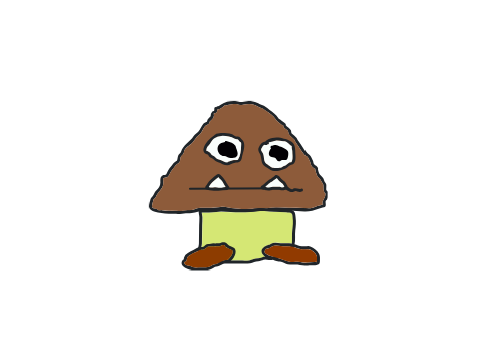 MS Paint Goomba Vector