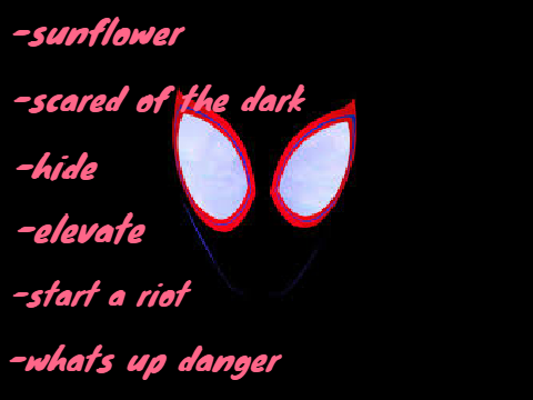Spider man into the Spider verse playlist