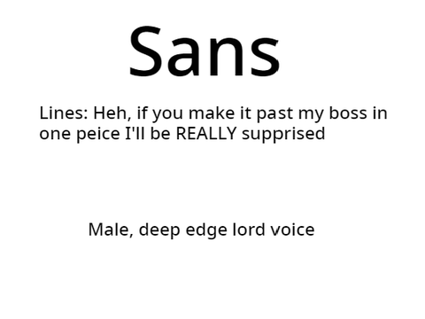 Underfell Sans Audition