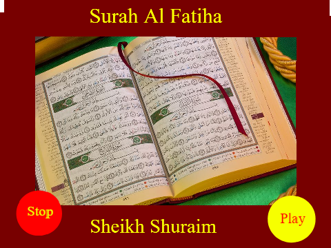 Surah Al Fatiha Sheikh Shuraim