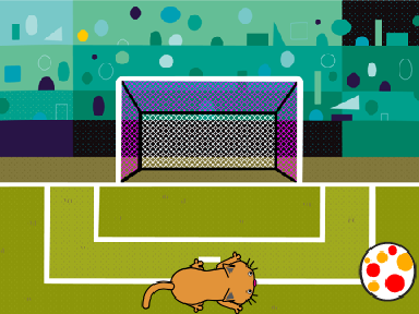 kitty scored a goal?