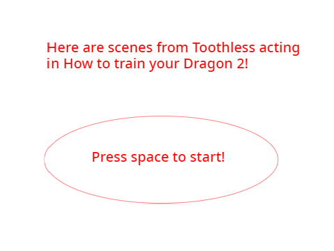 Toothless acting in How to train your Dragon 2 scenes