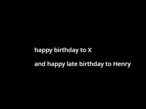 Happy birthday