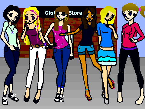 friends coloring contest entry