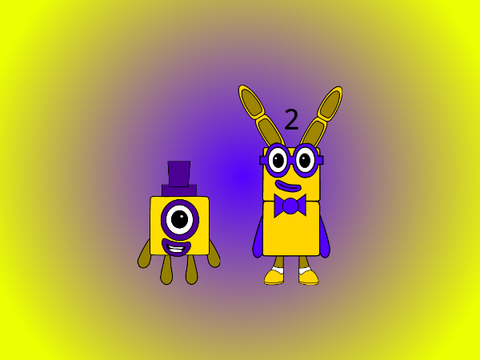 Numberblocks as Fredbear's Family Diner Characters