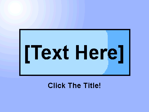 Title Screen Template