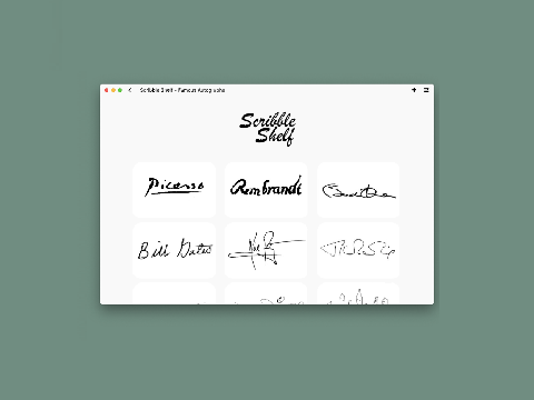 Scribble Shelf