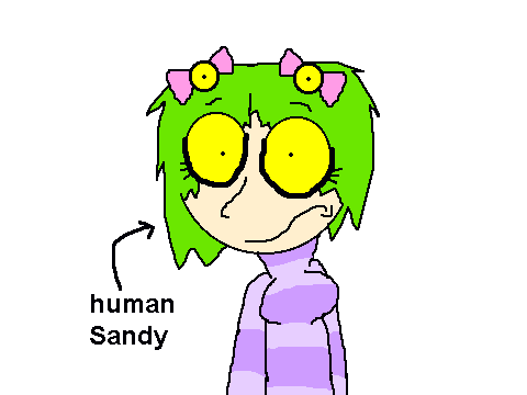 human Sandy the sandworm